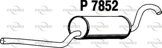 Obrázok Stredný tlmič výfuku FENNO  P7852
