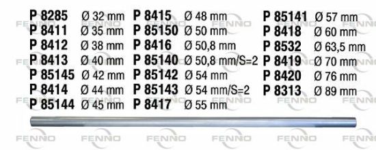Obrázok Vyfukove potrubie, univerzalne FENNO  P8420