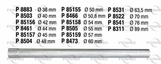 Obrázok Vyfukove potrubie, univerzalne FENNO  P8541