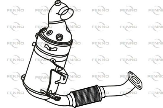 Obrázok Filter sadzí/pevných častíc výfukového systému FENNO  P9804DPF