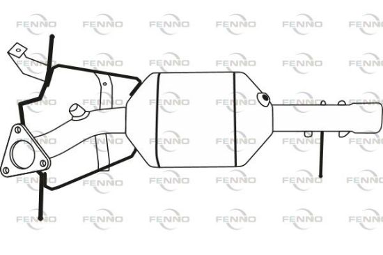 Obrázok Filter sadzí/pevných častíc výfukového systému FENNO  P9811DPF