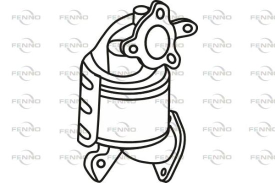 Obrázok Filter sadzí/pevných častíc výfukového systému FENNO  P9848DPF