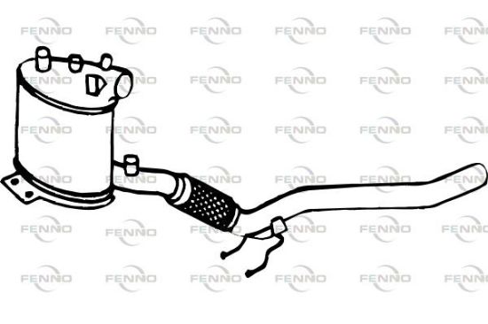 Obrázok Filter sadzí/pevných častíc výfukového systému FENNO  P9860DPF