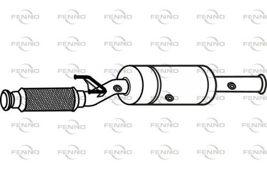 Obrázok Filter sadzí/pevných častíc výfukového systému FENNO  P9886DPF