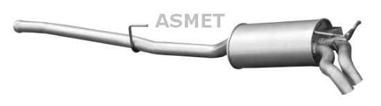 Obrázok Koncový tlmič výfuku ASMET  01048