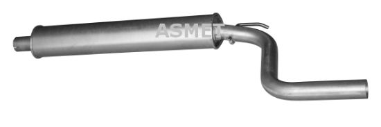 Obrázok Stredný tlmič výfuku ASMET  05190