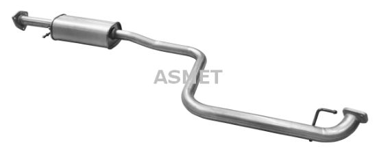 Obrázok Stredný tlmič výfuku ASMET  24031