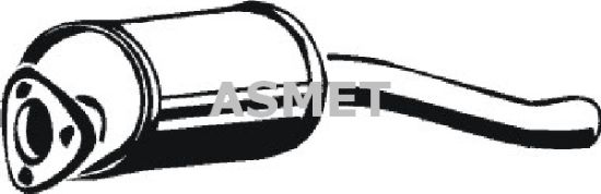 Obrázok Predný tlmič výfuku ASMET  04044