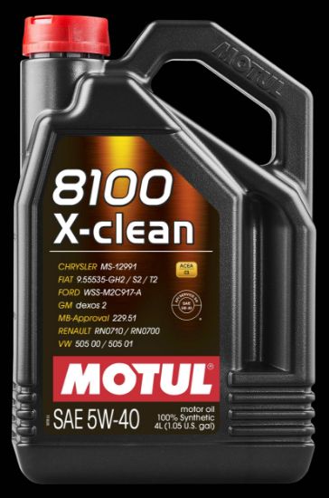Obrázok Motorový olej MOTUL 8100 X-CLEAN 5W40 104720