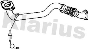 Obrázok Výfukové potrubie KLARIUS  301105