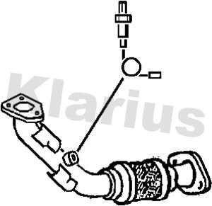 Obrázok Výfukové potrubie KLARIUS  301154
