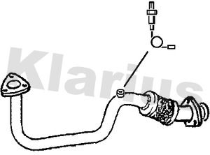 Obrázok Výfukové potrubie KLARIUS  301439