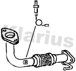 Obrázok Výfukové potrubie KLARIUS  301483