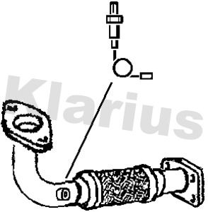 Obrázok Výfukové potrubie KLARIUS  301634