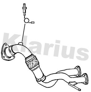Obrázok Výfukové potrubie KLARIUS  301858