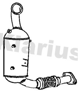 Obrázok Filter sadzí/pevných častíc výfukového systému KLARIUS  390443