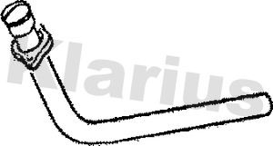 Obrázok Výfukové potrubie KLARIUS  120116