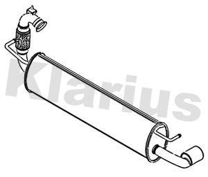 Obrázok Koncový tlmič výfuku KLARIUS  221727