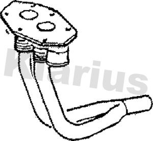 Obrázok Výfukové potrubie KLARIUS  110180