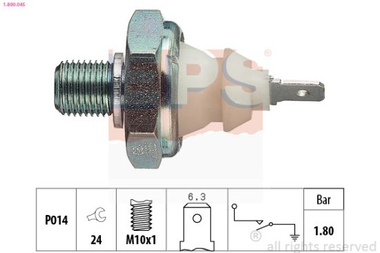Obrázok Olejový tlakový spínač EPS Made in Italy - OE Equivalent 1800045