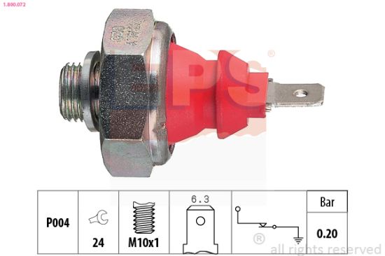 Obrázok Olejový tlakový spínač EPS Made in Italy - OE Equivalent 1800072