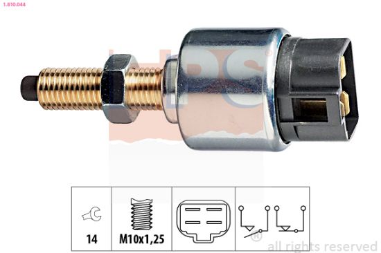 Obrázok Spínač brzdových svetiel EPS Made in Italy - OE Equivalent 1810044