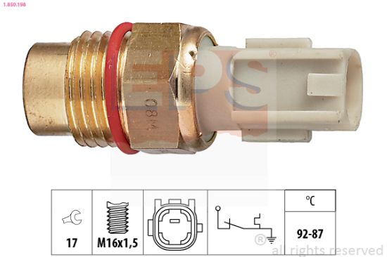 Obrázok Teplotný spínač ventilátora chladenia EPS Made in Italy - OE Equivalent 1850198