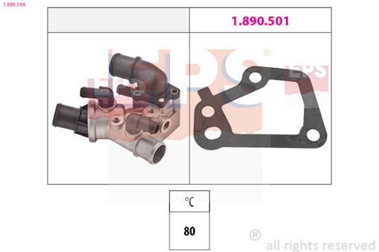 Obrázok Termostat chladenia EPS Made in Italy - OE Equivalent 1880104