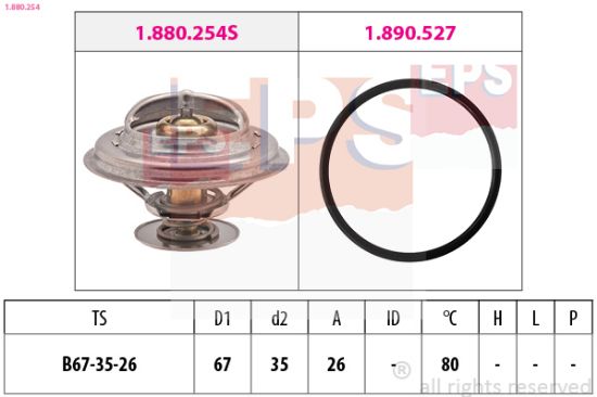 Obrázok Termostat chladenia EPS Made in Italy - OE Equivalent 1880254