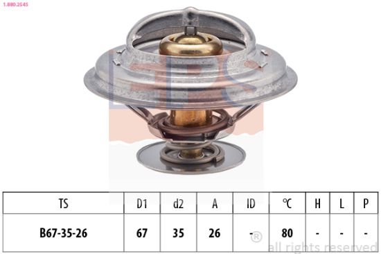 Obrázok Termostat chladenia EPS Made in Italy - OE Equivalent 1880254S