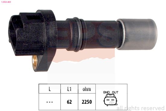 Obrázok Snímač impulzov kľukového hriadeľa EPS Made in Italy - OE Equivalent 1953461
