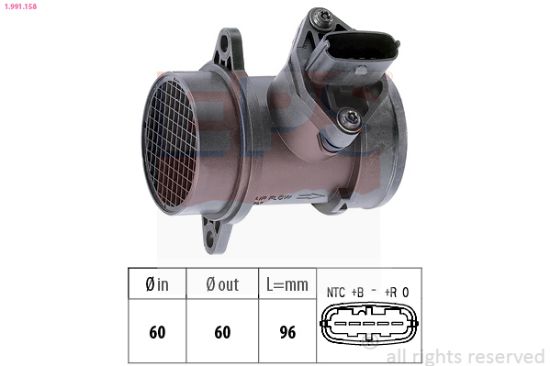 Obrázok Merač hmotnosti vzduchu EPS Made in Italy - OE Equivalent 1991158