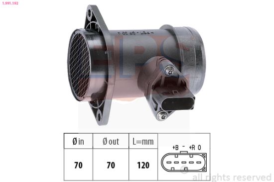 Obrázok Merač hmotnosti vzduchu EPS Made in Italy - OE Equivalent 1991192