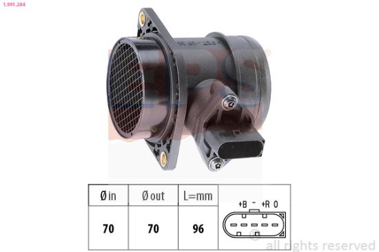 Obrázok Merač hmotnosti vzduchu EPS Made in Italy - OE Equivalent 1991284