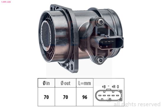 Obrázok Merač hmotnosti vzduchu EPS Made in Italy - OE Equivalent 1991325