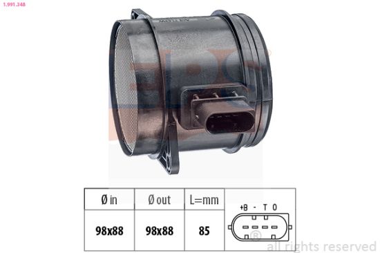 Obrázok Merač hmotnosti vzduchu EPS Made in Italy - OE Equivalent 1991348