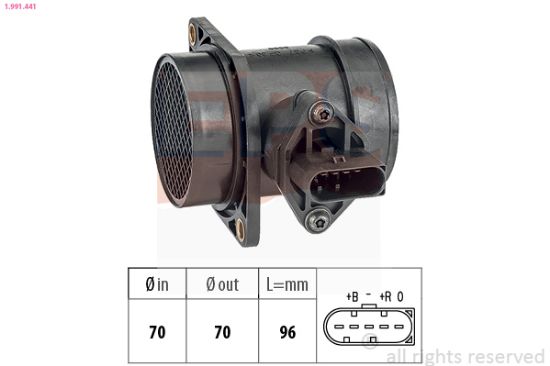 Obrázok Merač hmotnosti vzduchu EPS Made in Italy - OE Equivalent 1991441