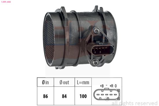 Obrázok Merač hmotnosti vzduchu EPS Made in Italy - OE Equivalent 1991444