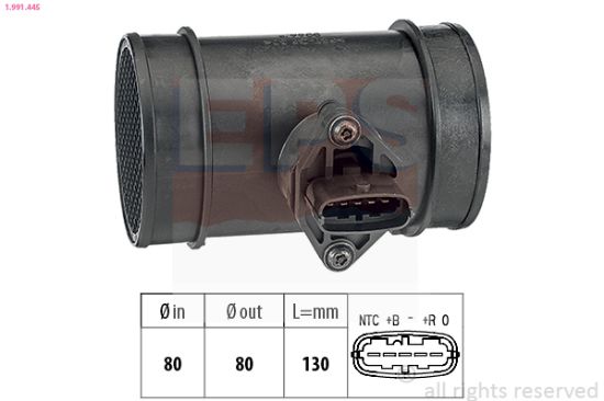 Obrázok Merač hmotnosti vzduchu EPS Made in Italy - OE Equivalent 1991445