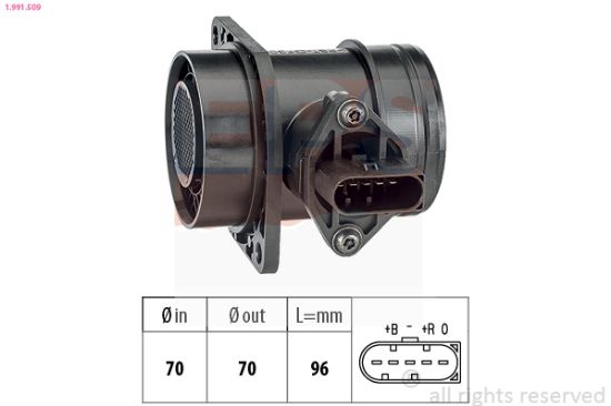 Obrázok Merač hmotnosti vzduchu EPS Made in Italy - OE Equivalent 1991509