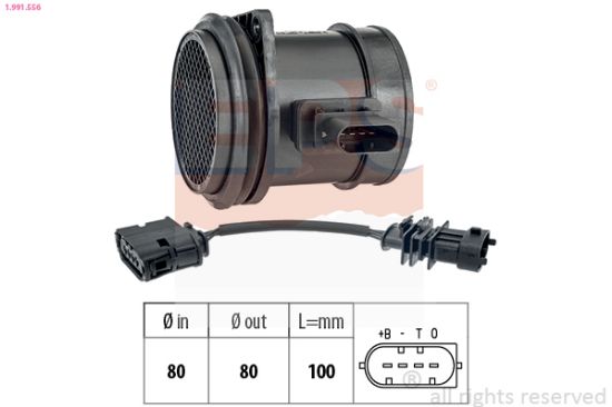 Obrázok Merač hmotnosti vzduchu EPS Made in Italy - OE Equivalent 1991556