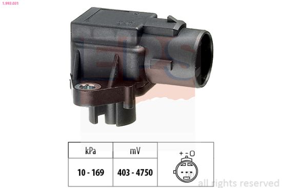 Obrázok Senzor tlaku nastavenia výżky EPS Made in Italy - OE Equivalent 1993031