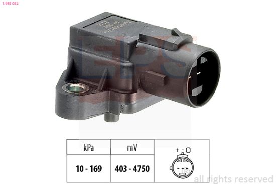 Obrázok Senzor tlaku nastavenia výżky EPS Made in Italy - OE Equivalent 1993032