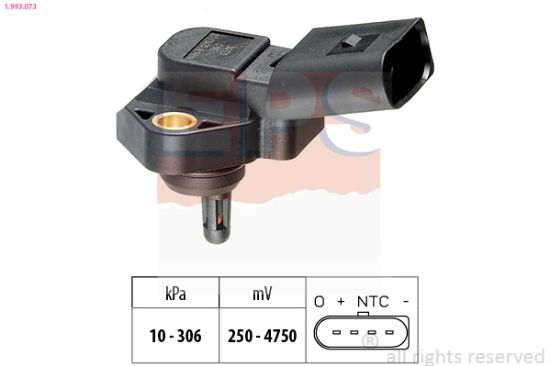 Obrázok Senzor tlaku nastavenia výżky EPS Made in Italy - OE Equivalent 1993073
