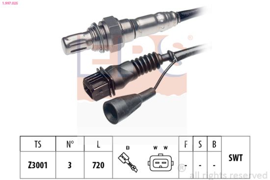 Obrázok Lambda sonda EPS Made in Italy - OE Equivalent 1997025