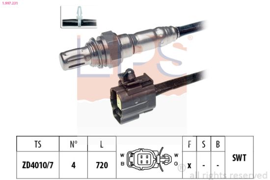 Obrázok Lambda sonda EPS Made in Italy - OE Equivalent 1997231