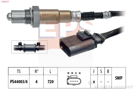 Obrázok Lambda sonda EPS Made in Italy - OE Equivalent 1998231
