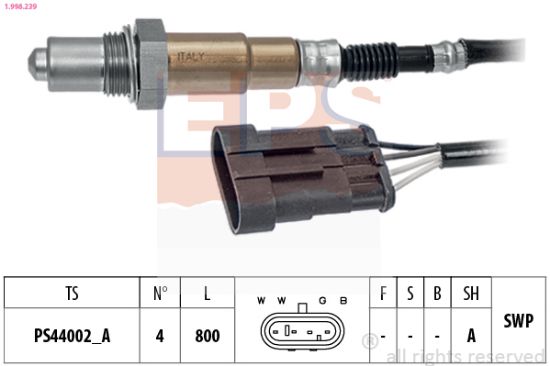 Obrázok Lambda sonda EPS Made in Italy - OE Equivalent 1998239