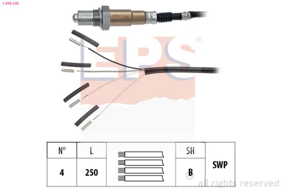 Obrázok Lambda sonda EPS Made in Italy - OE Equivalent 1998240