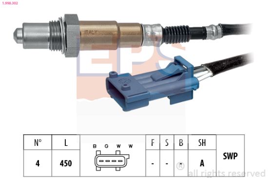 Obrázok Lambda sonda EPS Made in Italy - OE Equivalent 1998302